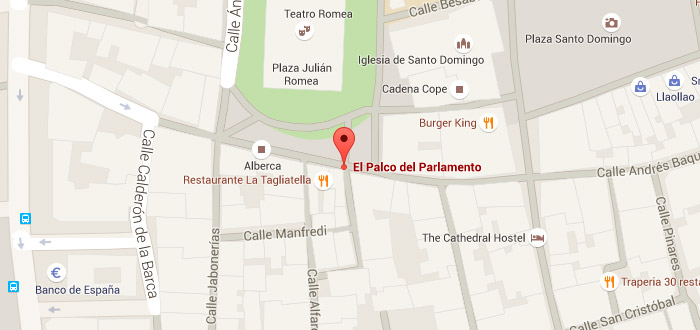 Palco-del-parlamento-andaluz-murcia-Hostelclub-Fripozo-mapa