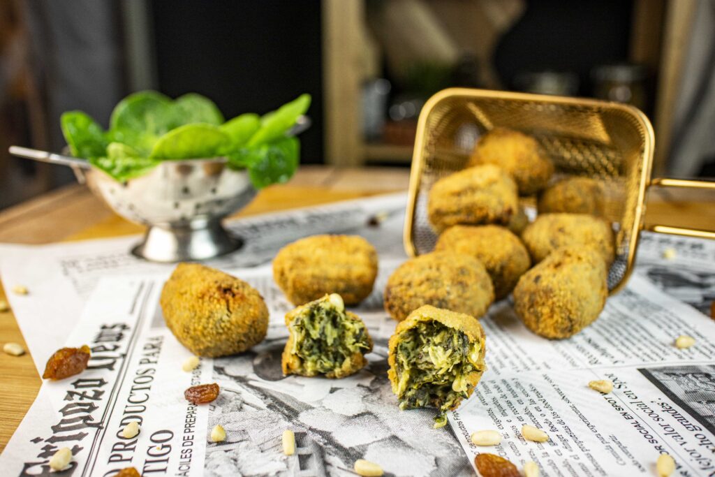 croquetas de espinacas