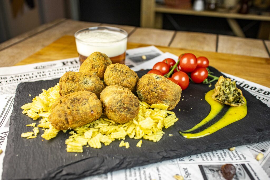 croquetas de espinacas