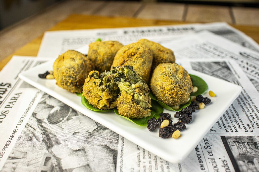 croquetas de espinacas