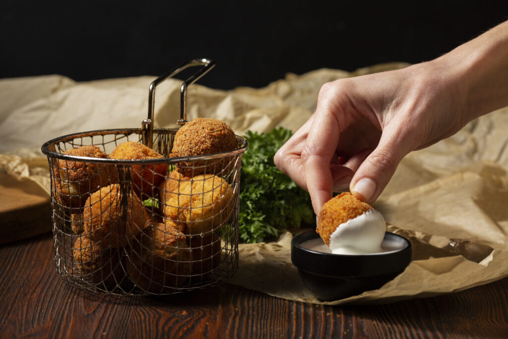 Croquetas con técnica de upselling y cross selling