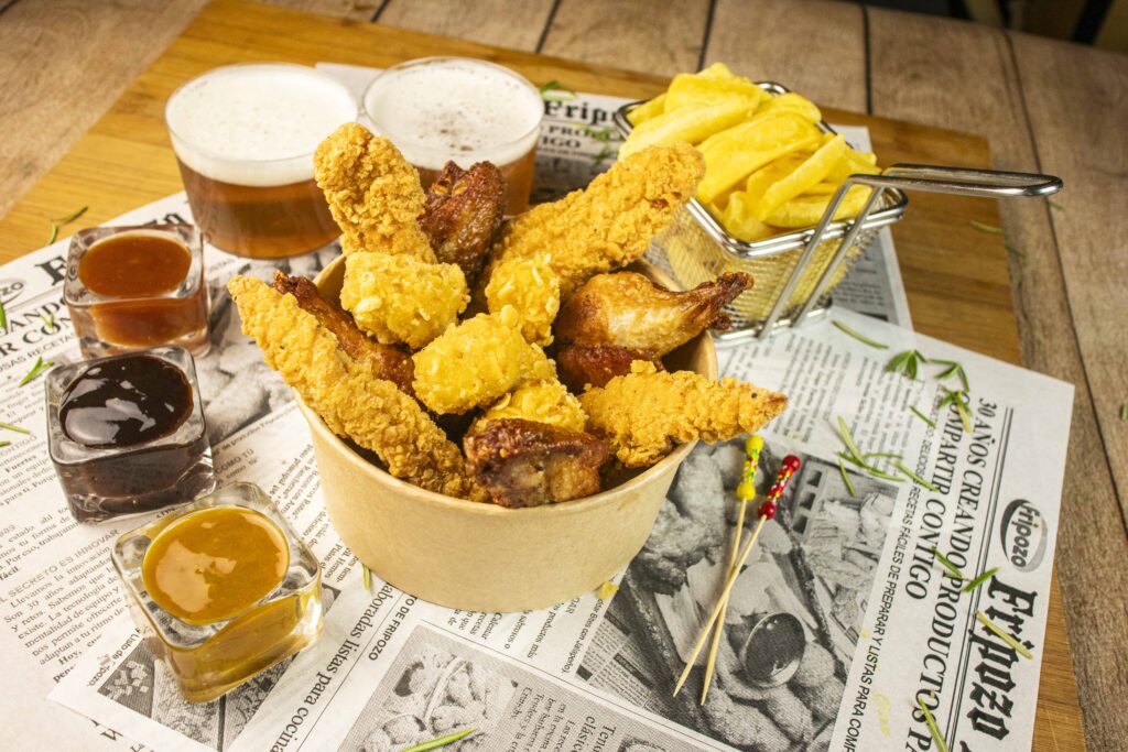 imagen combo de pollo para dipear
